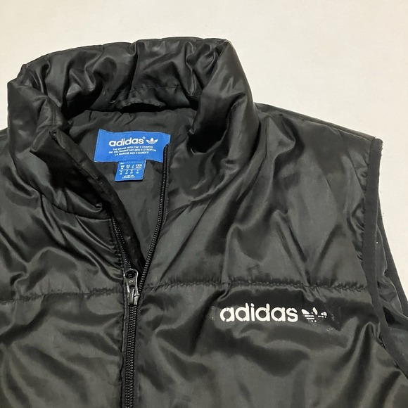 Adidas Puffer Vest Mens Size Medium Full Zip Pockets Performance Outdoor Classic - Picture 2 of 6